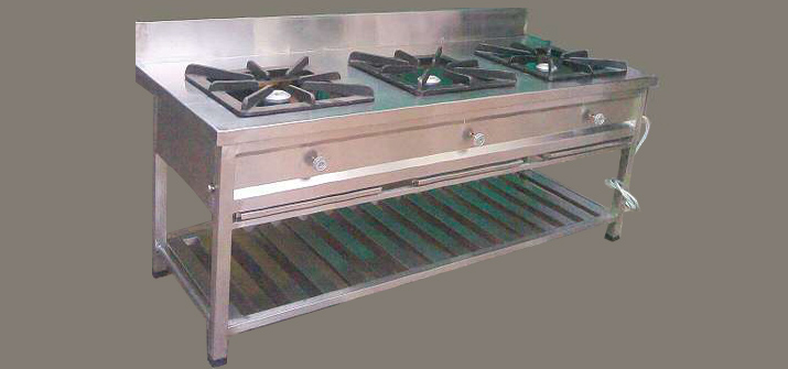 Three burner
