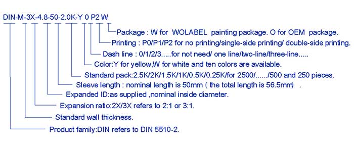 AMS-M Heat Shrink Marker Sleeve