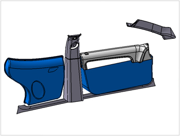 Small Car Interior Design - Door Trim