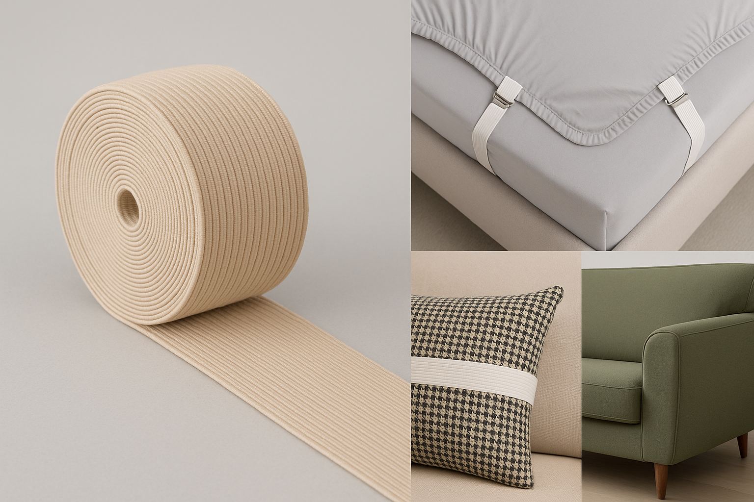 Elastic tape in home decor