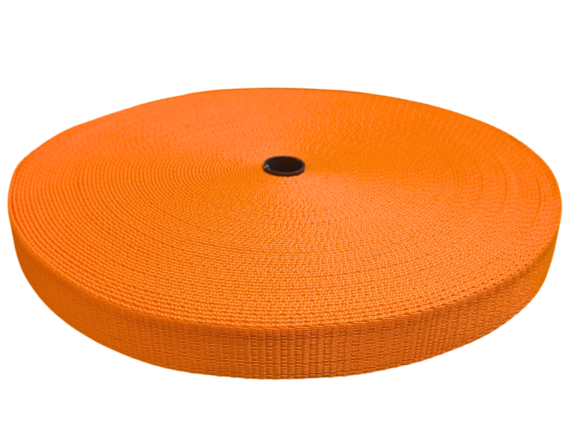 Orange PP polypropylene webbing tape - industrial grade for automotive and luggage applications