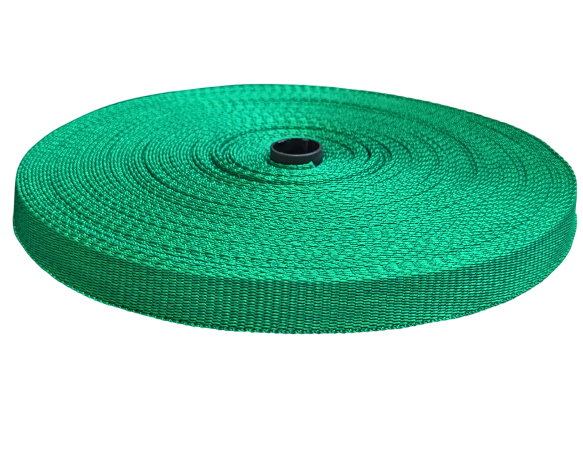Green plain polyester webbing tape