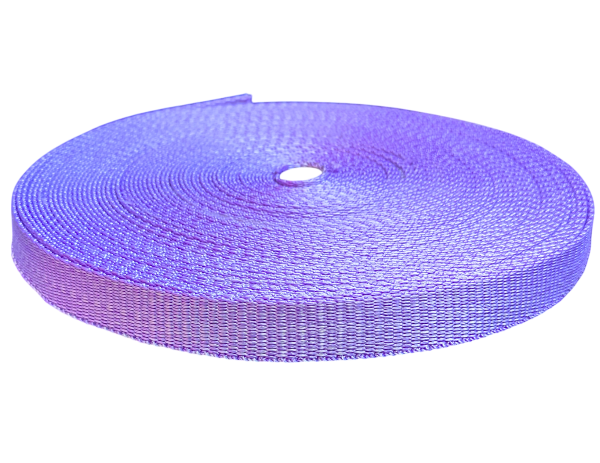 Purple plain polyester webbing tape