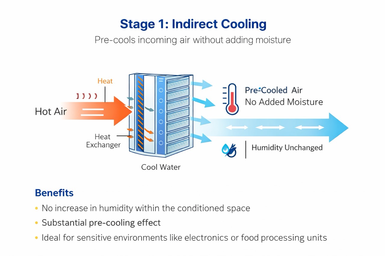 Two-Stage Evaporative Cooling Unit by WCSIPL